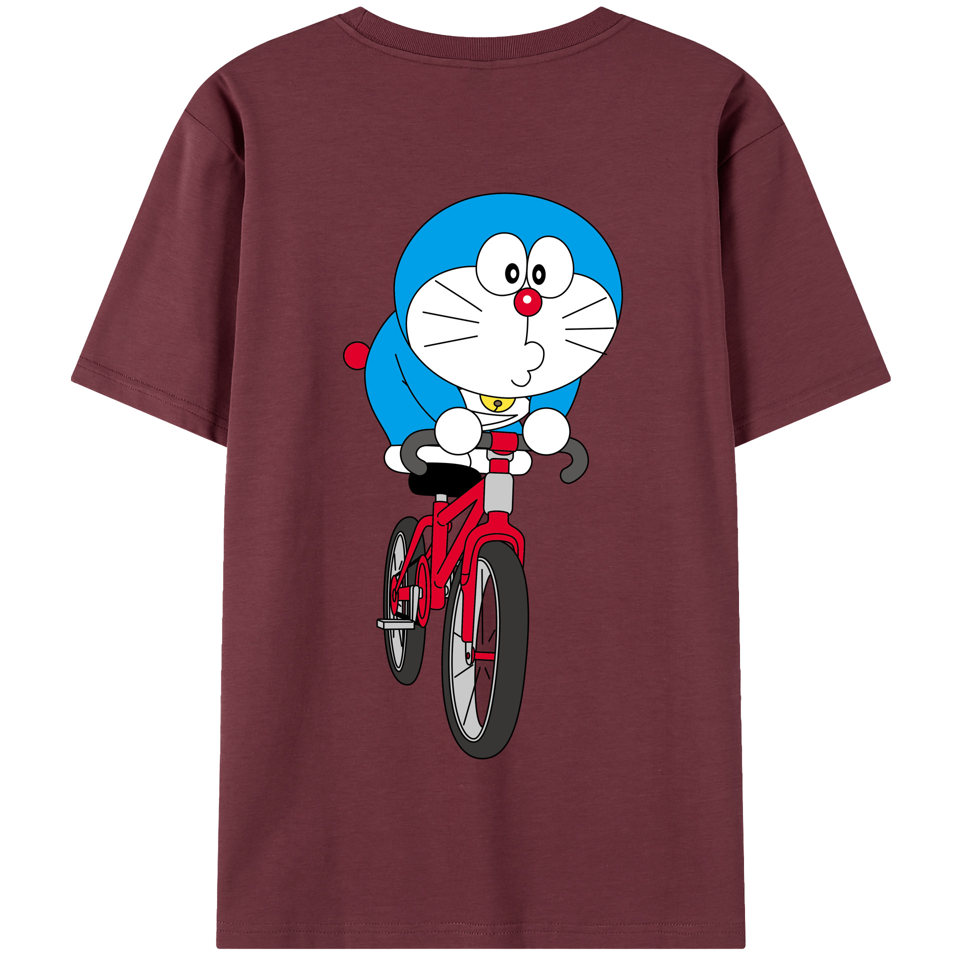 （画像用） ドラえもん Doraemon 綿100％半袖Tシャツ（背面プリント）